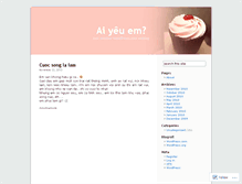 Tablet Screenshot of aiyeuem.wordpress.com