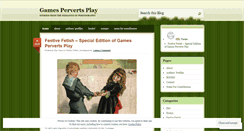 Desktop Screenshot of gamespervertsplay.wordpress.com