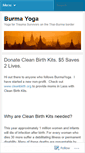 Mobile Screenshot of burmayoga.wordpress.com