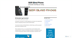 Desktop Screenshot of bsrblindphone.wordpress.com