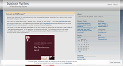 Desktop Screenshot of isadorawrites.wordpress.com