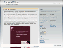 Tablet Screenshot of isadorawrites.wordpress.com