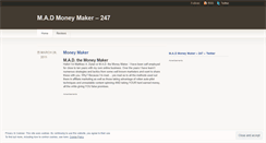 Desktop Screenshot of madmoneymaker247.wordpress.com