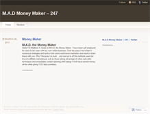 Tablet Screenshot of madmoneymaker247.wordpress.com