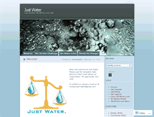 Tablet Screenshot of 4justwater.wordpress.com