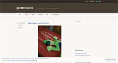 Desktop Screenshot of geertstravels.wordpress.com