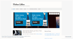 Desktop Screenshot of matineeculture.wordpress.com