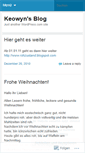 Mobile Screenshot of keowyn.wordpress.com