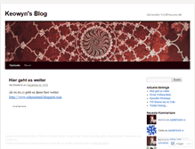 Tablet Screenshot of keowyn.wordpress.com