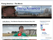 Tablet Screenshot of fixingamericamovie.wordpress.com