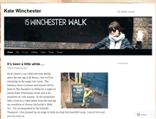 Tablet Screenshot of katewinchester.wordpress.com