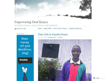 Tablet Screenshot of deafkenya.wordpress.com