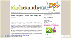 Desktop Screenshot of kindacrunchykate.wordpress.com