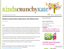 Tablet Screenshot of kindacrunchykate.wordpress.com