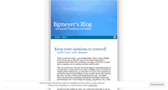 Desktop Screenshot of bgmeyer.wordpress.com