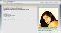 Desktop Screenshot of ancusha.wordpress.com