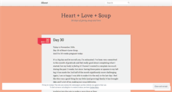 Desktop Screenshot of heartlovesoup.wordpress.com