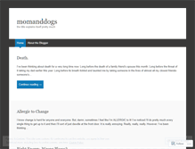 Tablet Screenshot of momanddogs.wordpress.com