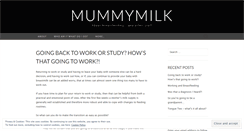 Desktop Screenshot of mummymilk.wordpress.com