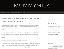 Tablet Screenshot of mummymilk.wordpress.com