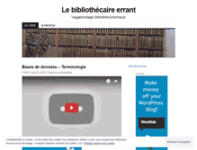 Tablet Screenshot of lebibliothecaireerrant.wordpress.com