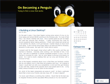 Tablet Screenshot of desktoplinux.wordpress.com