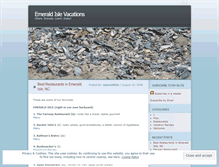 Tablet Screenshot of emeraldisle.wordpress.com