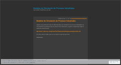 Desktop Screenshot of procesosindustrialessimulacion.wordpress.com