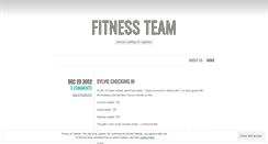 Desktop Screenshot of fitnessteam.wordpress.com