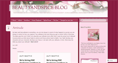 Desktop Screenshot of beautyandspice.wordpress.com