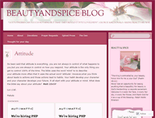 Tablet Screenshot of beautyandspice.wordpress.com