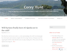 Tablet Screenshot of coreyhunt.wordpress.com