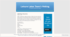 Desktop Screenshot of leisurelakesteam.wordpress.com