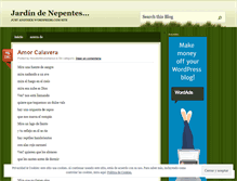 Tablet Screenshot of jardindenepentes.wordpress.com