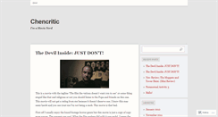 Desktop Screenshot of chencritic.wordpress.com