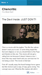 Mobile Screenshot of chencritic.wordpress.com