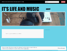 Tablet Screenshot of itslifeandmusic.wordpress.com