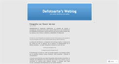 Desktop Screenshot of defotoarte.wordpress.com