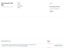 Tablet Screenshot of homemadetrailmix.wordpress.com