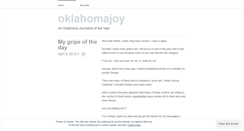 Desktop Screenshot of oklahomajoy.wordpress.com