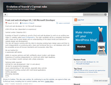 Tablet Screenshot of evolutionofsearch.wordpress.com