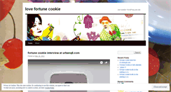 Desktop Screenshot of lovefortunecookie.wordpress.com