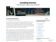 Tablet Screenshot of hoardingmemory.wordpress.com