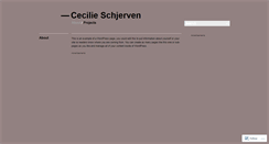Desktop Screenshot of cecilieschjerven.wordpress.com