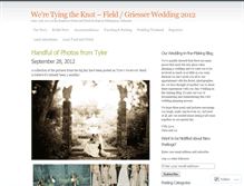 Tablet Screenshot of chrisandliztietheknot.wordpress.com