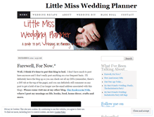 Tablet Screenshot of littlewedplanblog.wordpress.com