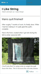 Mobile Screenshot of ilikestring.wordpress.com