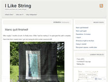 Tablet Screenshot of ilikestring.wordpress.com