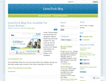 Tablet Screenshot of listentech.wordpress.com