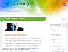 Tablet Screenshot of nordenvision.wordpress.com